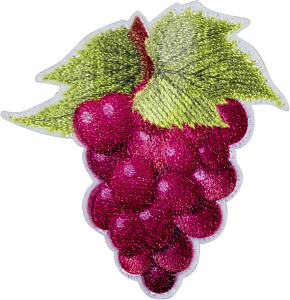 Термоаппликация "Красный виноград"