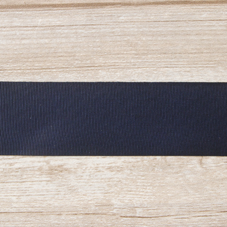 Лента репсовая SAFISA, 50 мм, 25 м, цвет 15 синий темный. Арт 350-50мм-15