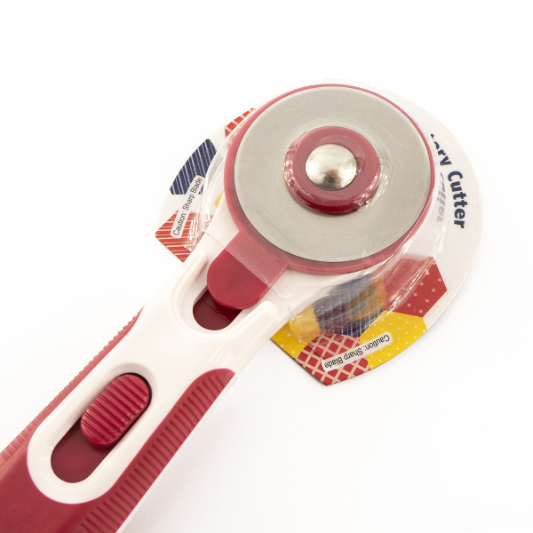 Нож раскройный круглый, 45 мм, цвет красный. Арт N4379/3