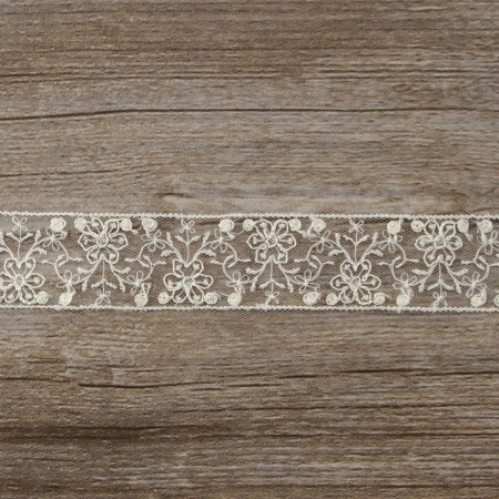 Кружево-вышивка на тюле, 20 мм. Арт 42274/00