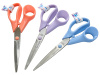Ножницы портновские, 21,5 см, 3 цвета, 15 шт. в картонном прикассовом стенде. Арт B4855