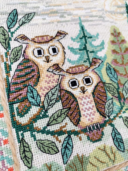 Набор для вышивания " Филины". Арт 03.017.10