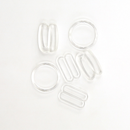 Крючки и застежки для бретелек бюстгальтера 18 мм. Арт 470.18.C/G002