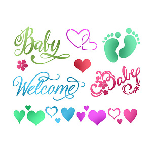 Трафарет "Baby Welcome"