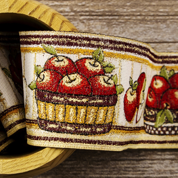 Лента жаккард SAFISA, 50 мм, 15 м, цвет 02. Арт 9217-50мм-02