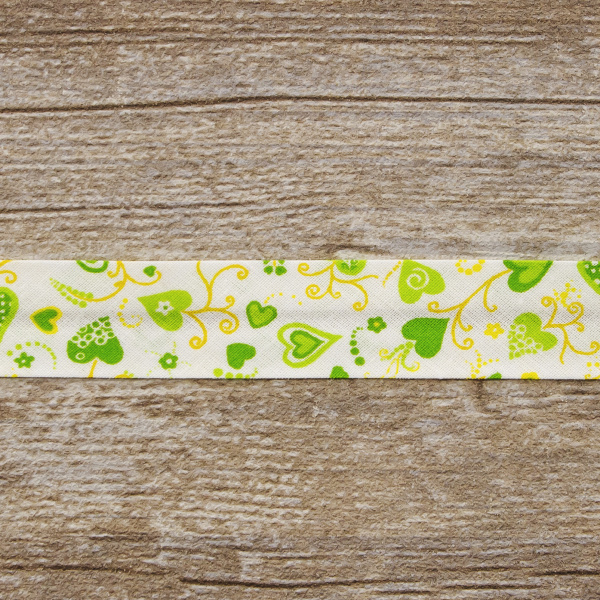 Косая бейка с рисунком SAFISA арт. 6518, 20 мм, 20 м, цвет 03. Арт 6518-20мм-03