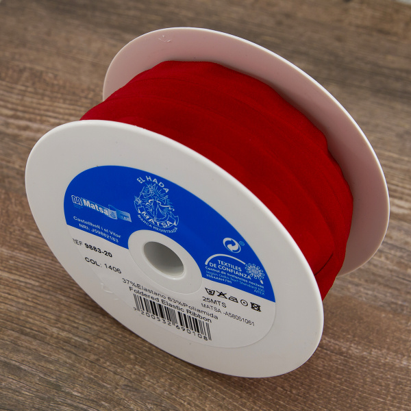 Резинка-бейка, 20 мм, цвет красный. Арт 9883-20/1406