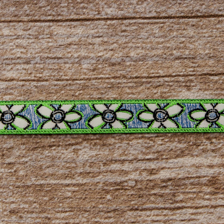 Лента жаккард SAFISA, 10 мм, 15 м, цвет 02. Арт 9103-10мм-02            