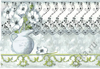 Бумага упаковочная "Анемоны", рисовая, 48 х 33 см. Арт DFS161                  