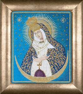 Набор для вышивания "Остробрамская икона Божией Матери", канва аида 18 ct