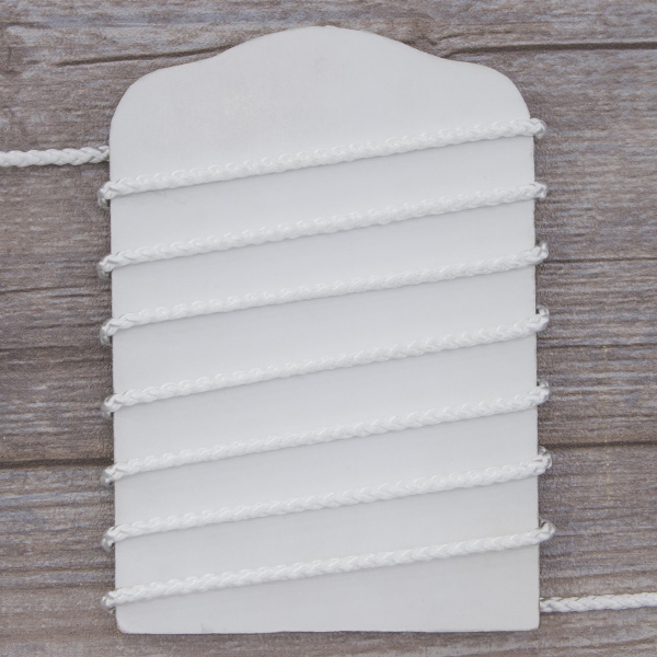 Шнур полиамидный, 3,6 мм, цвет белый. Арт 842941812REZ00