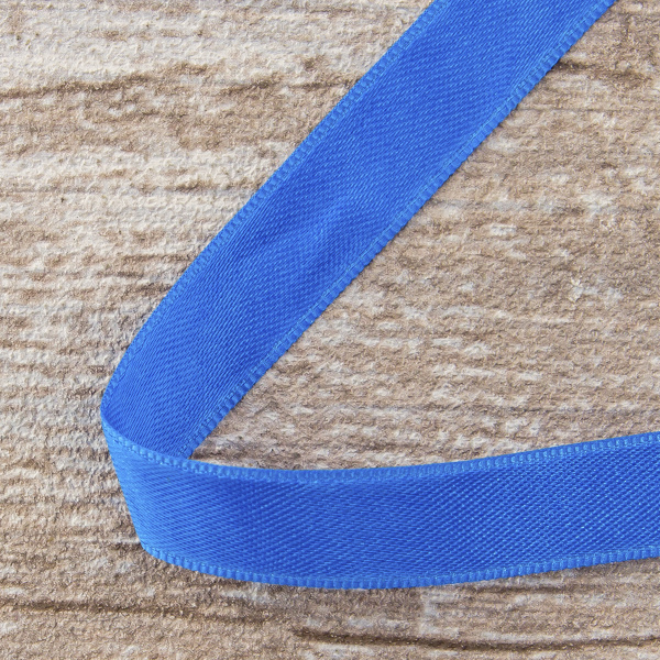 Лента атласная двусторонняя SAFISA мини-рулоны, 11 мм, 4 м, цвет 13, синий. Арт P00110-11мм-13          