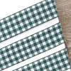 Лента с рисунком клетка SAFISA, 25 мм, 25 м, цвет 43, темно-зеленый. Арт 469-25мм-43             