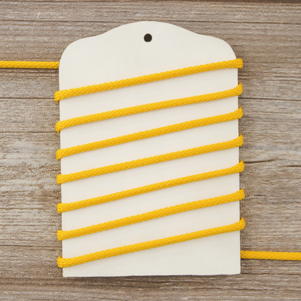 Шнур плетеный SPIRAL ( SAFISA), 4 мм, 25 м, цвет желтый. Арт 25281-4-32