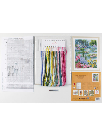 Набор для вышивания "By the water lily pond"  . Арт PN-0200908