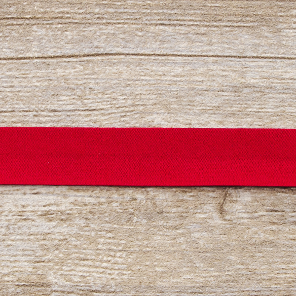 Косая бейка хлопок, 20 мм, 25 м, цвет 20, цвет розовый-темный. Арт 6600-20мм-20