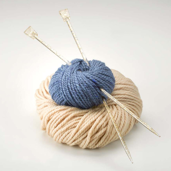 Спицы, прямые, пластик, Champagner №6, 35 см. Арт 400-7/6-35