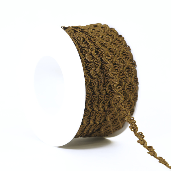 Тесьма PEGA тип интерьерная, цвет коричневый, 10 мм. Арт 844153510A7902          