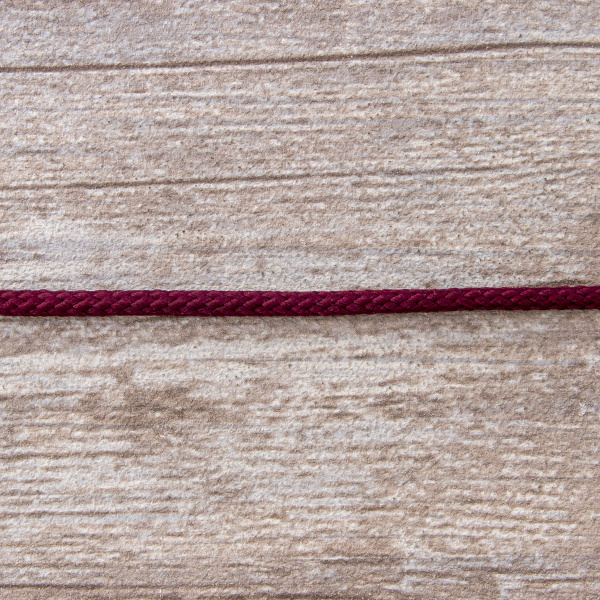 Шнур плетеный SPIRAL ( SAFISA), 4 мм, 25 м, цвет бордовый. Арт 25281-4-30