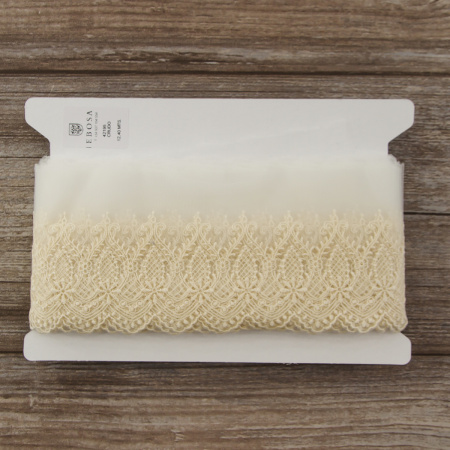 Кружево-вышивка на тюле, 45 мм. Арт 42195/58