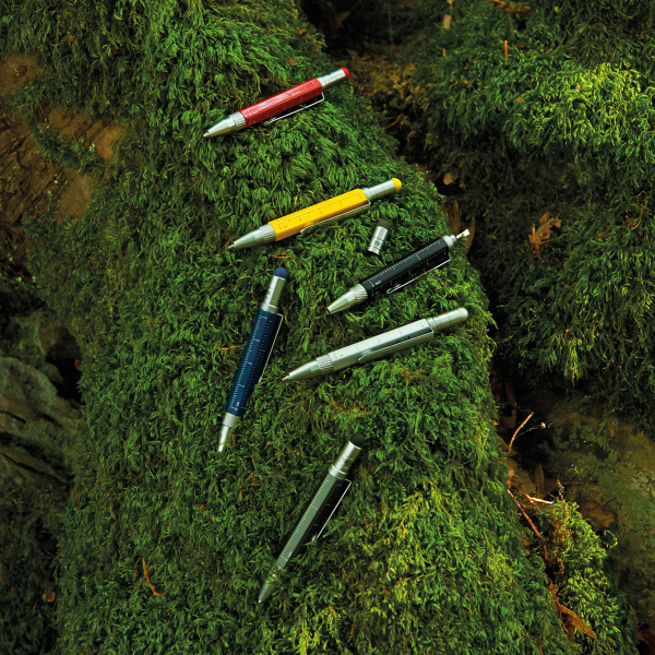 Ручка шариковая TROIKA многофункциональная "CONSTRUCTION LILIPUT". Арт PIP25/RD