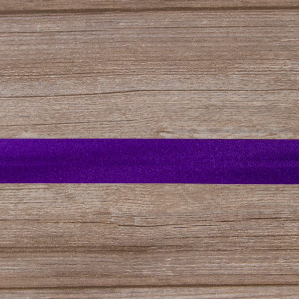 Косая бейка атласная 30 мм, 25 м, цвет 39, фиолетовый. Арт 6260-30мм-39            