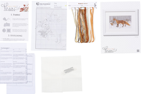 Набор для вышивания "Лиса", канва Aida 14 ct. Арт 573A