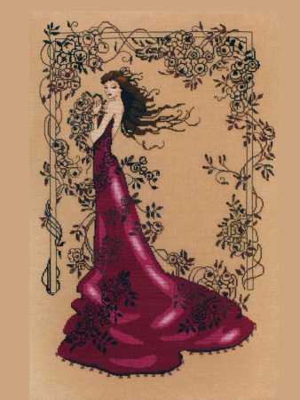 Схема для вышивания MIRABILIA "Загадочная дама". Арт MD152