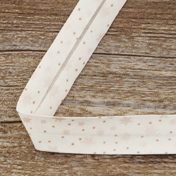 Косая бейка с рисунком SAFISA, арт.6594, 20 мм, 20 м, цвет 01. Арт 6594-20мм-01