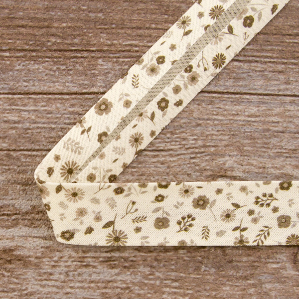 Косая бейка с рисунком SAFISA, арт.6628, 20 мм, 20 м, цвет 01. Арт 6628-20мм-01