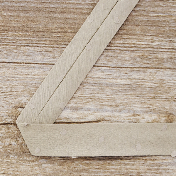 Косая бейка хлопок, 20 мм, 20 м, цвет 27, цвет светло-серый. Арт 6552-20мм-27