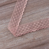Мерсеризованное хлопковое кружево, 30 мм, цвет пыльно-розовый. Арт 2021/W4