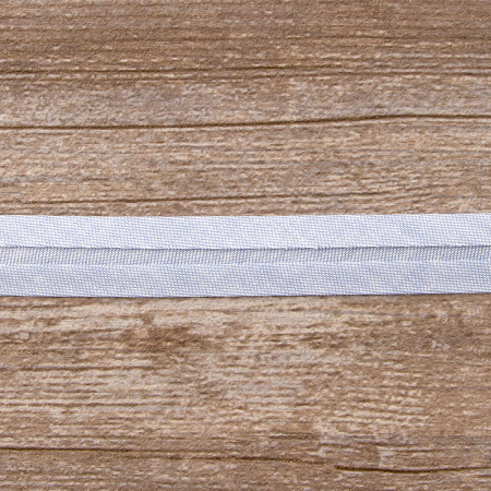 Косая бейка хлопок, 20 мм, 20 м, цвет 65, цвет серо-голубой. Арт 6570-20мм-65