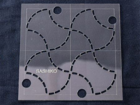 Шаблон для вышивки сашико "яблочный огрызок". Арт ERS.005