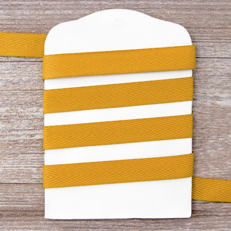 Тесьма киперная SAFISA, 15 мм, 25 м, цвет 54, горчичный. Арт 30270-15мм-54