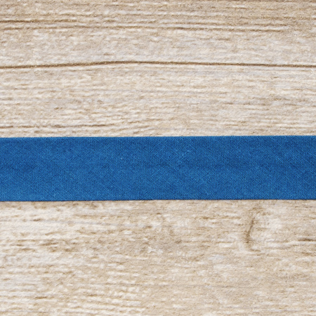 Косая бейка хлопок, 20 мм, 25 м, цвет 79, цвет морская волна. Арт 6600-20мм-79