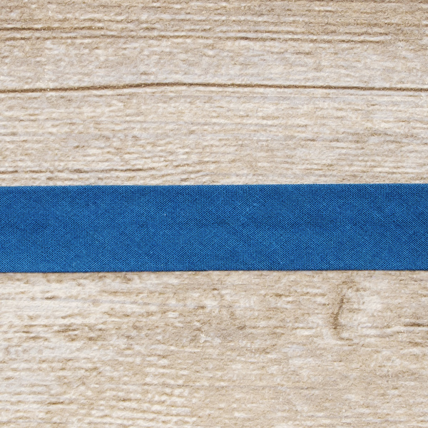 Косая бейка хлопок, 20 мм, 25 м, цвет 79, цвет морская волна. Арт 6600-20мм-79