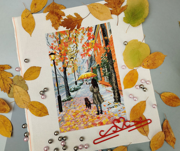 Набор для вышивания  "Первый снег". Арт 02.012.09