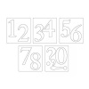 Нож для вырубки Sizzix® Bigz™ Die - Sassy Serif Numbers. Арт 656617