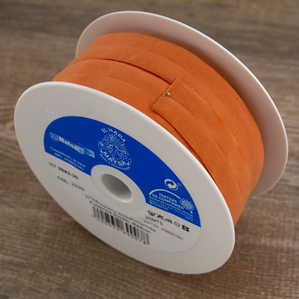 Резинка-бейка, 20 мм, цвет оранжевый. Арт 9883-20/2220