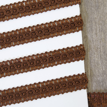 Тесьма PEGA тип интерьерная, цвет рыже-коричневый, 14 мм. Арт 844174214A7901          