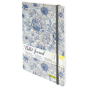 Скетчбук "Bullet Journal" с разметкой, размер А5, 72 листа, 120г/м2, дизайн обложки "Flowers"