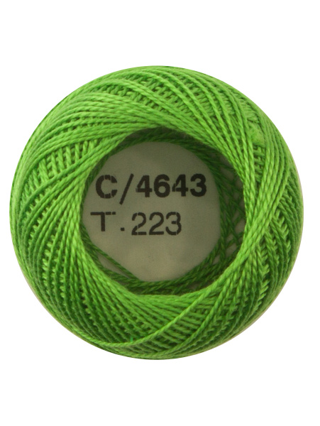 Мулине "Finca Perle"(Жемчужное"), №12,однотонный цвет 4643. Арт 00008/12/4643           