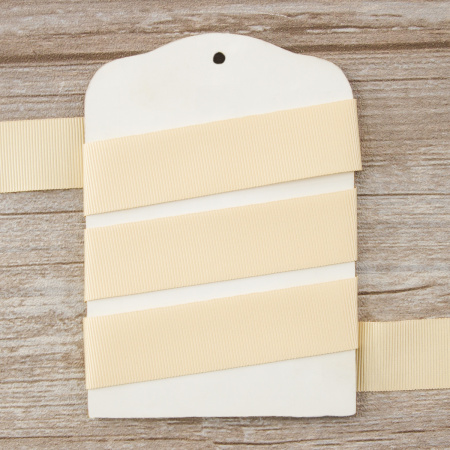 Лента репсовая SAFISA, 25 мм, 25 м, цвет 21 персиковый айвори. Арт 350-25мм-21