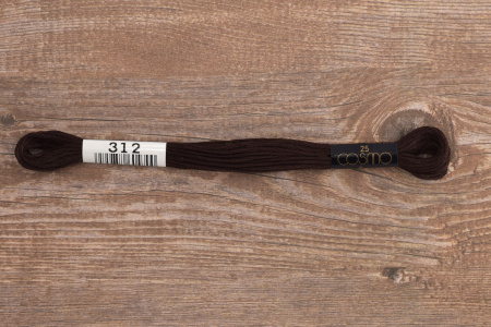 Мулине COSMO однотонный цвет  312       . Арт 25-6/312       