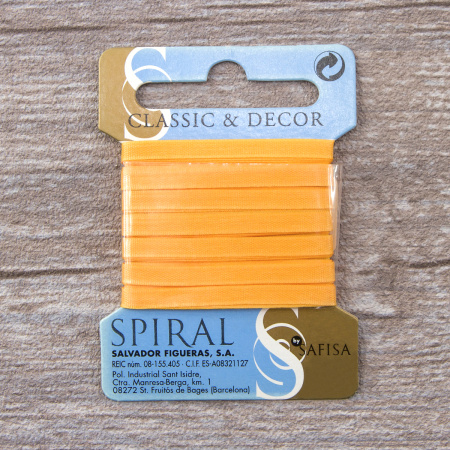 Лента для вышивания SAFISA на блистере, 4 мм, 5 м, цвет 81, апельсиновый. Арт P111-4мм-81             