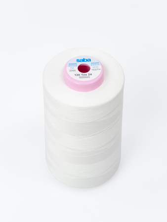 Нить универсальная SABA 120 Tex 24, 5000 м. Арт 0300-2000