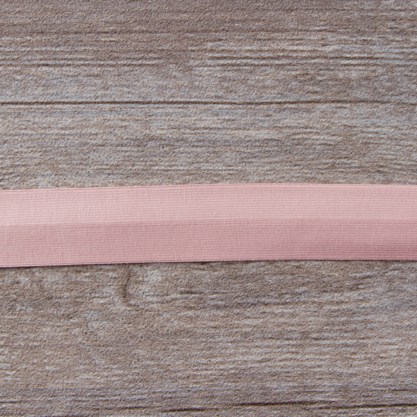 Косая бейка хлопок, 20 мм, 20 м, цвет 145, розовый нежный. Арт 6598-20мм-145