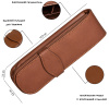 Футляр кожаный "Leather Case Classic" для двух ручек, цвет коричневый. Арт 41049
