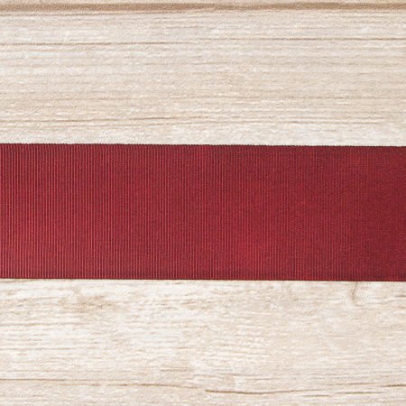 Лента репсовая SAFISA, 50 мм, 25 м, цвет 30 бордовый. Арт 350-50мм-30